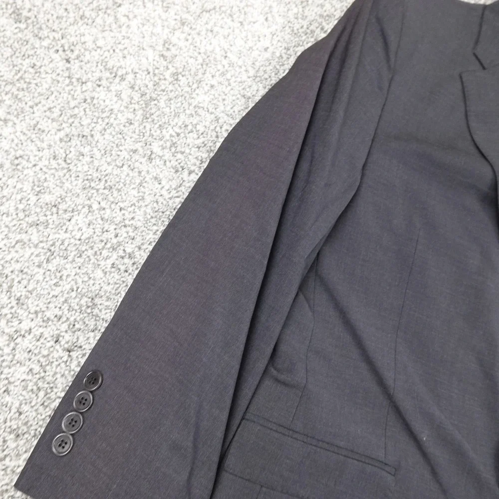 Brooks Brothers Jacket Mens 46 Gray Wool Sport Over Coat Blazer Suit Top Madison